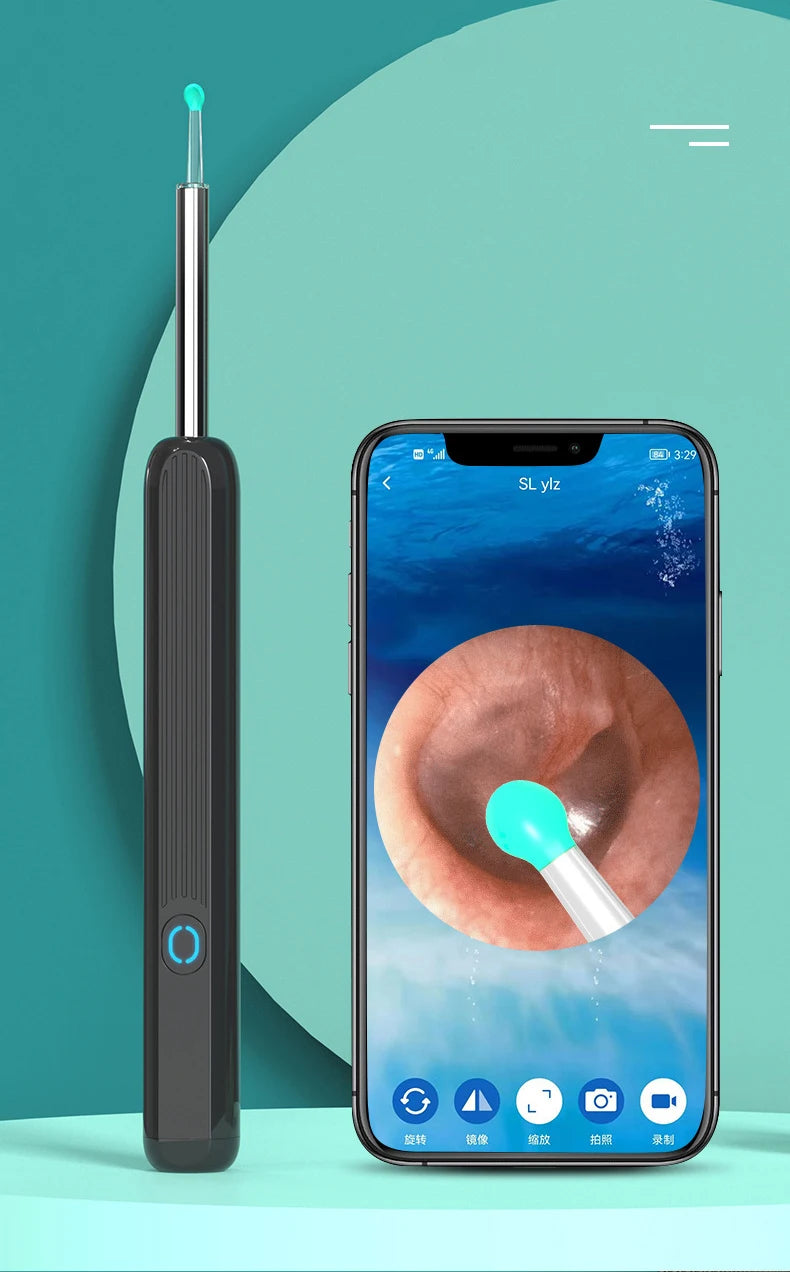 HD Otoscope Ear Cleaner with Camera and Type C Charging - Earwax Removal Tool and Health Care Kit