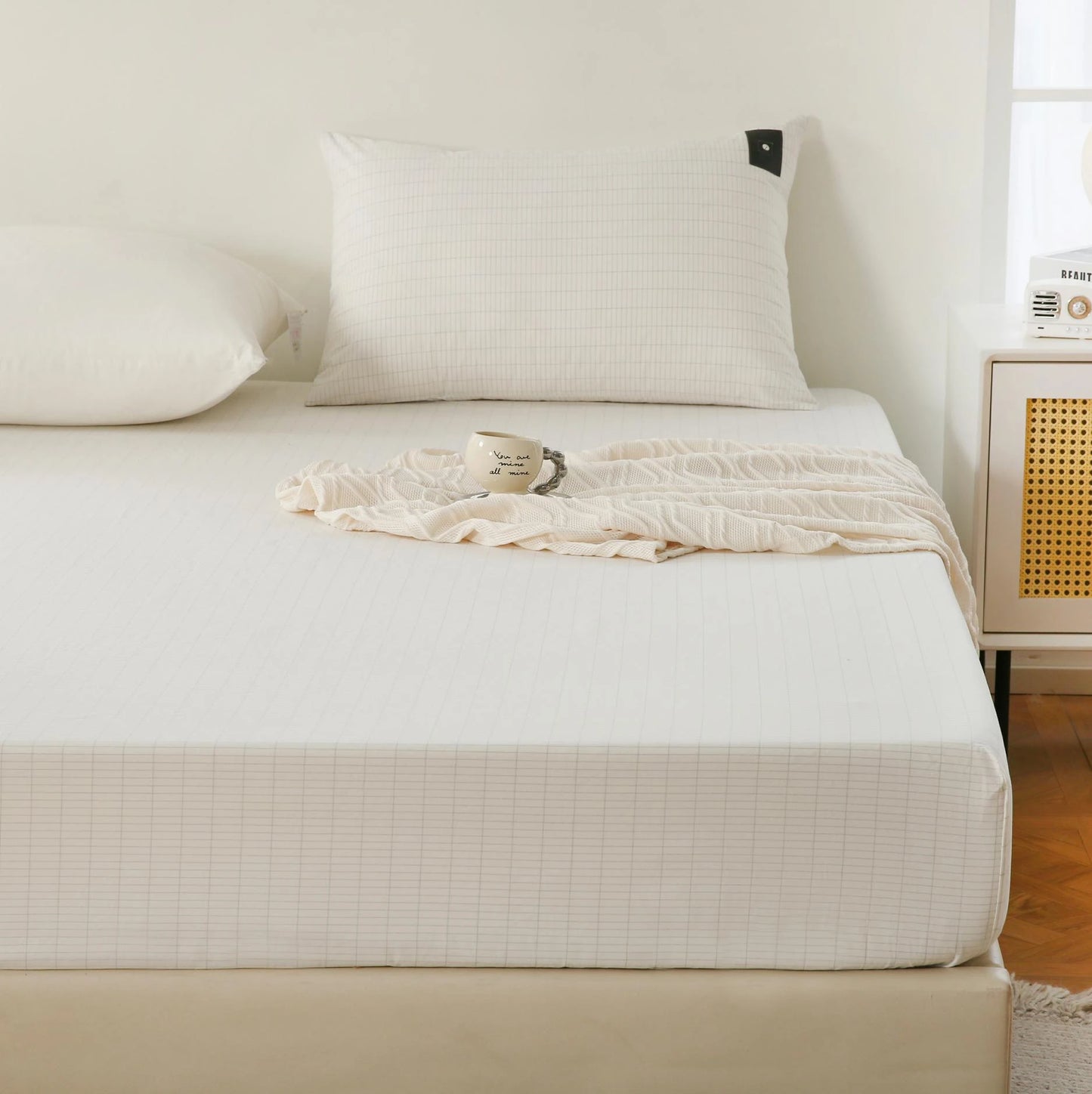 Organic Cotton Silver Earthing Grounding Fitted Bed Sheet - Sleep Better