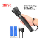 flashlight with usb charging zoom p50