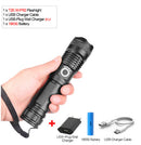 flashlight with usb charging zoom p50