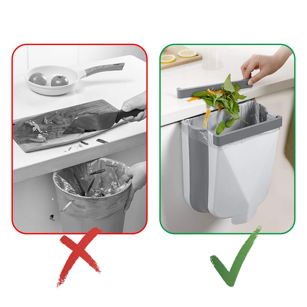 Foldable Wall Mounted Trash can