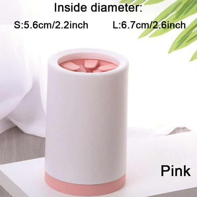 Dog paw cleaner cup