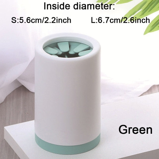 Dog paw cleaner cup