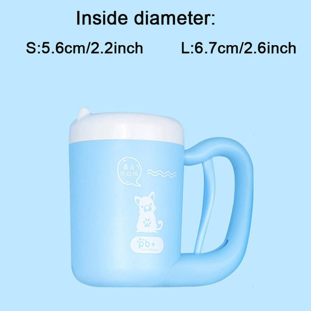 Dog paw cleaner cup