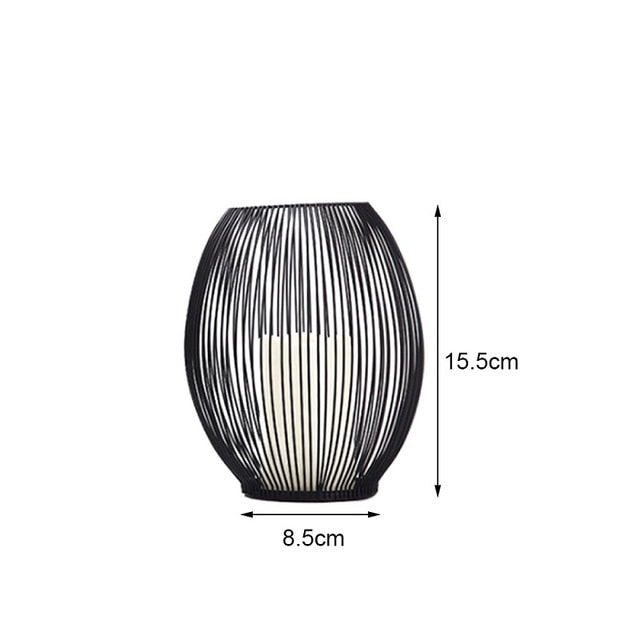 Hollow iron Candle Holder