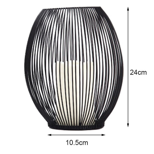 Hollow iron Candle Holder