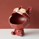 figurine big mouth dog red