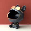 figurine big mouth dog texture blue