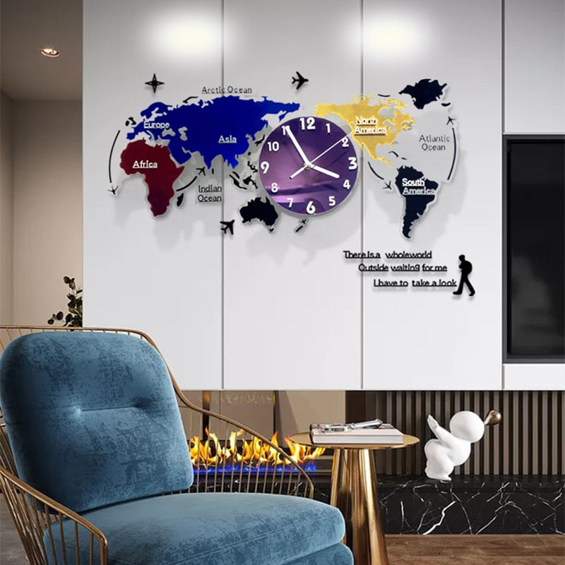 Large Decorative Wall Clock Sticker