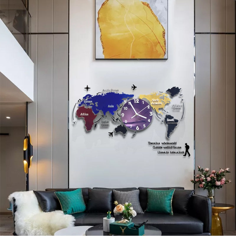 Large Decorative Wall Clock Sticker