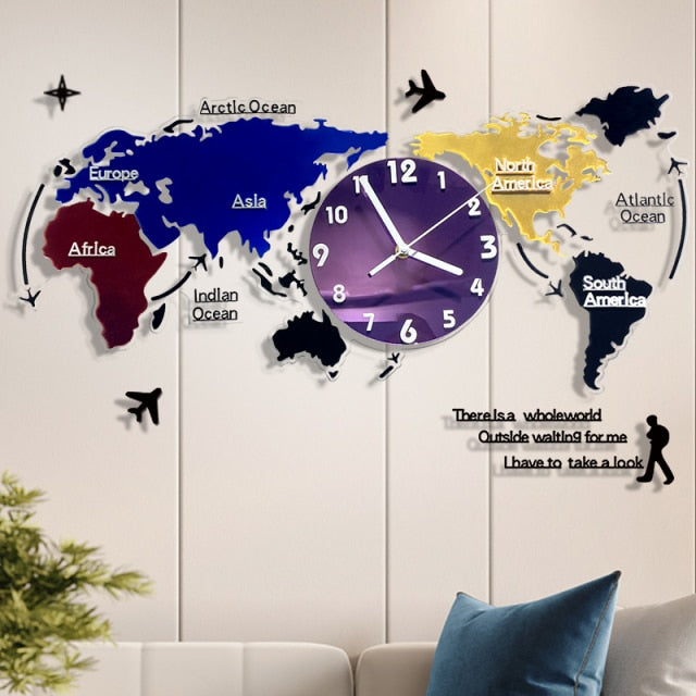 Large Decorative Wall Clock Sticker