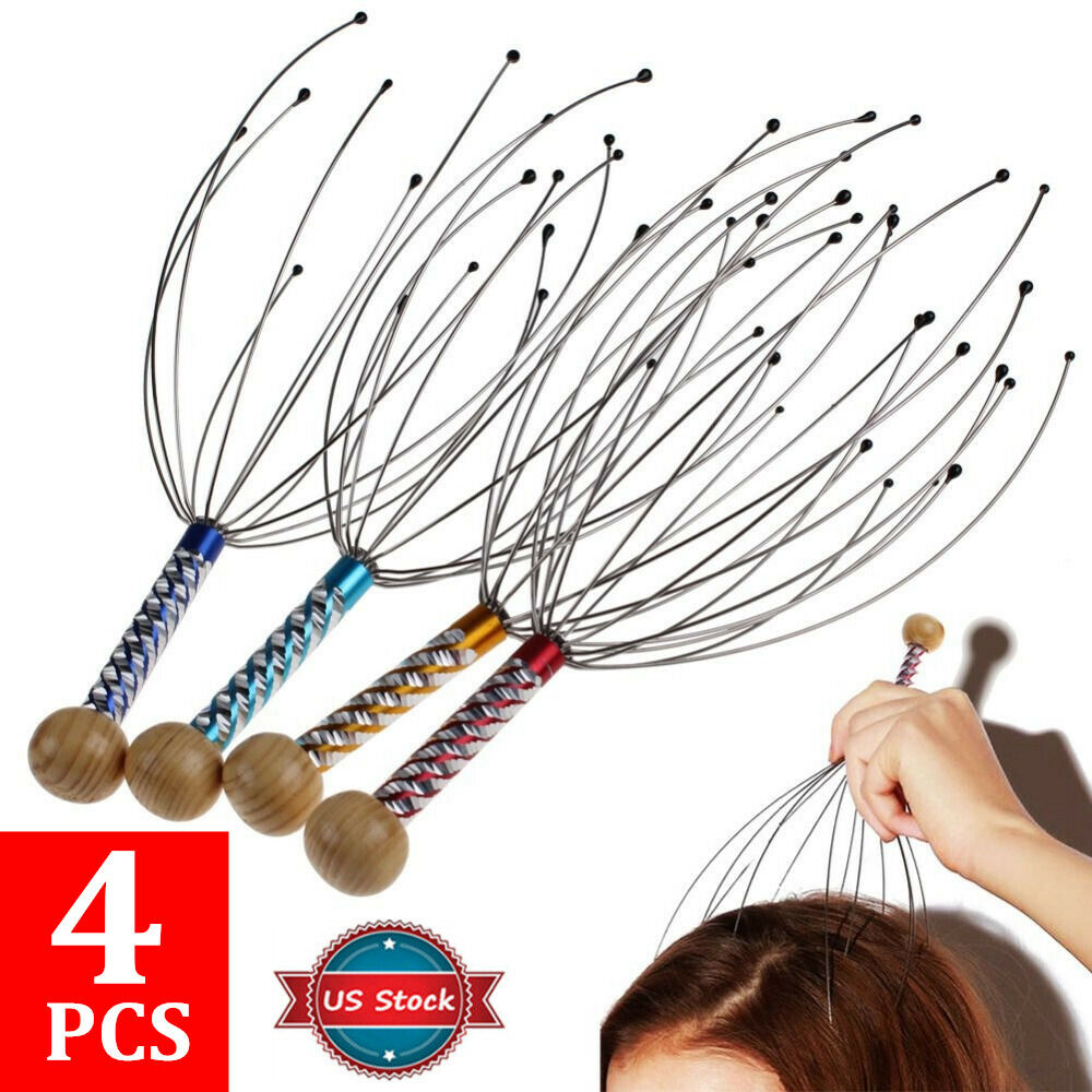 Head Massager Scratcher Relaxation Stress Massage Octopus