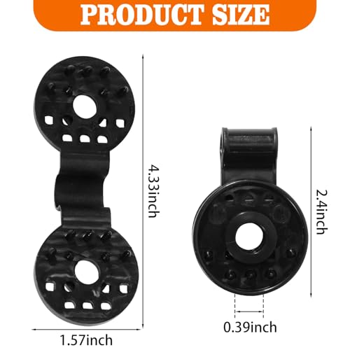 Black Round Shade Cloth Clips for Sun Shade Net Product Size