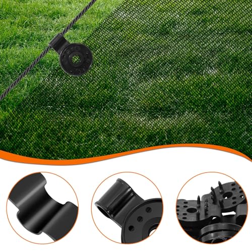 Black Round Shade Cloth Clips for Sun Shade Net Product Size use