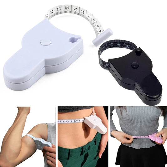 Self-Tightening Body Tape Measure - 60 Inch for Waist, Chest, Legs