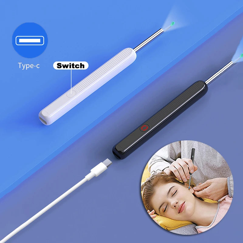 Safe Ear Wax Removal Tool with Camera with Type-C Charging