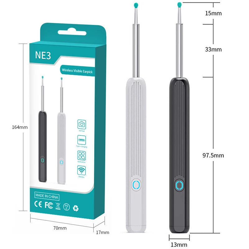 Safe Ear Wax Removal Tool with Camera with Type-C Charging