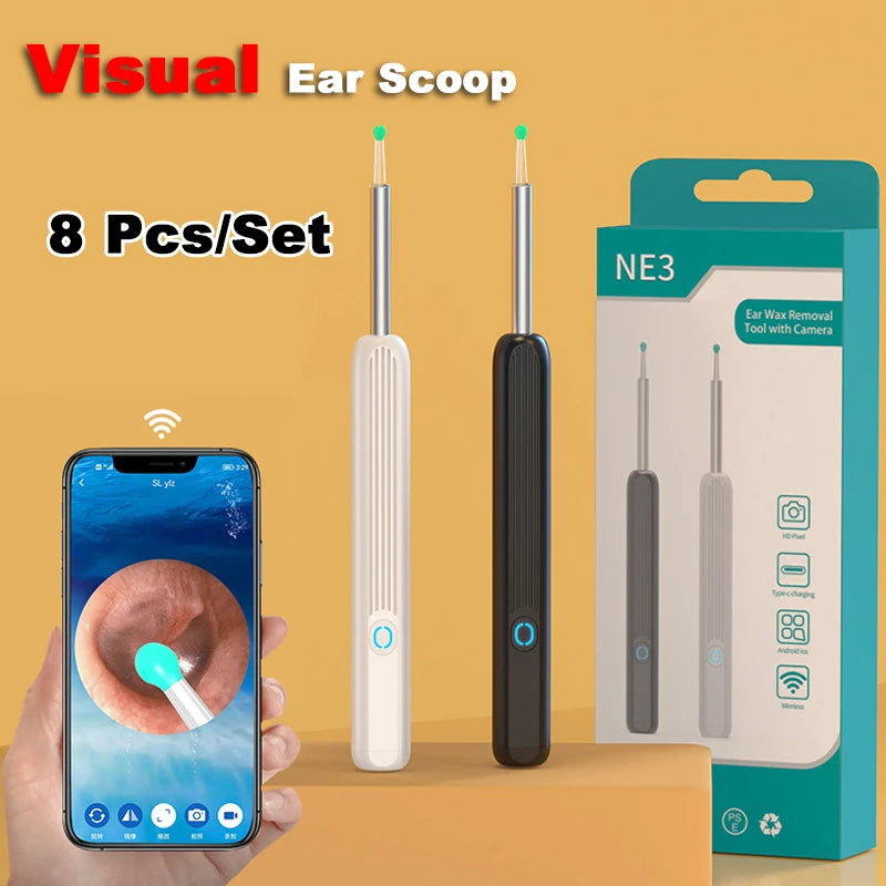 Safe Ear Wax Removal Tool with Camera with Type-C Charging