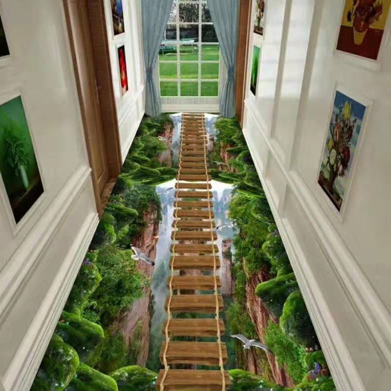 Corridor three-dimensional carpet