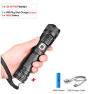 flashlight with usb charging zoom p50