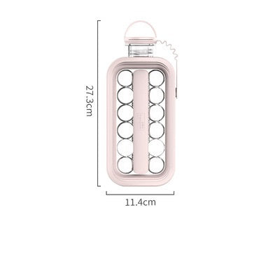 Ice Kettle Ice Ball Maker 2-In-1 Cold Water Bottle Household Ice Cube