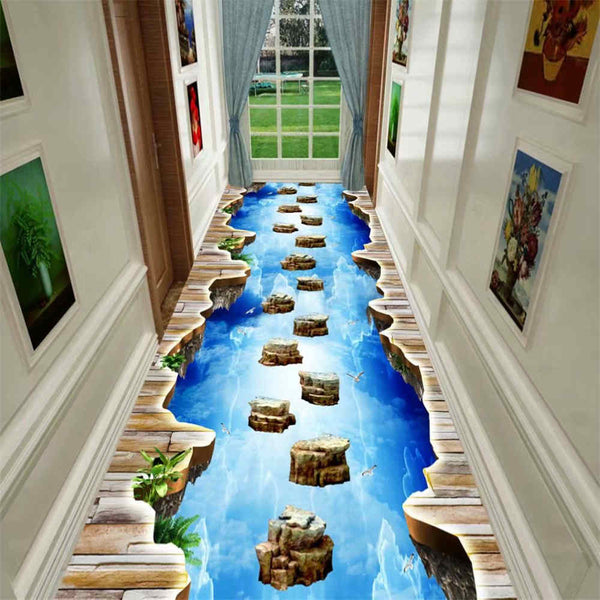 Corridor three-dimensional carpet