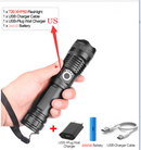 flashlight with usb charging zoom p50