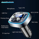 Bluetooth Adapter for Car, Wireless FM Radio Transmitter Handsfree Calling & Audio Receiver, MP3 Music Player