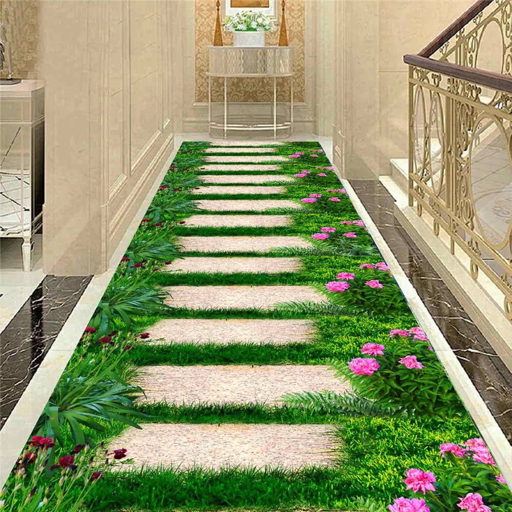 Corridor three-dimensional carpet