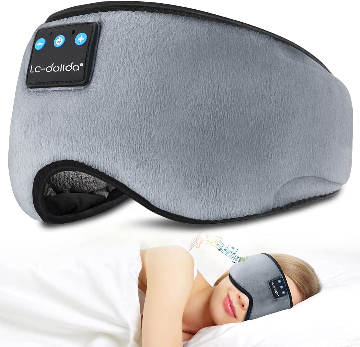 Cotton Sleeping Eye Masks with Wireless Headphones