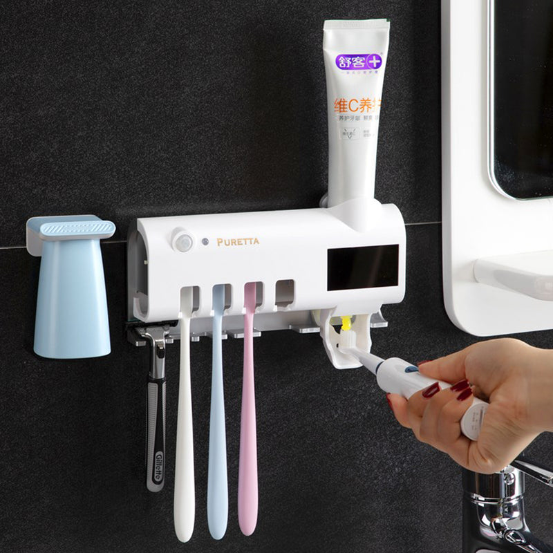 Wall Mounted Automatic Toothpaste Dispenser Holder