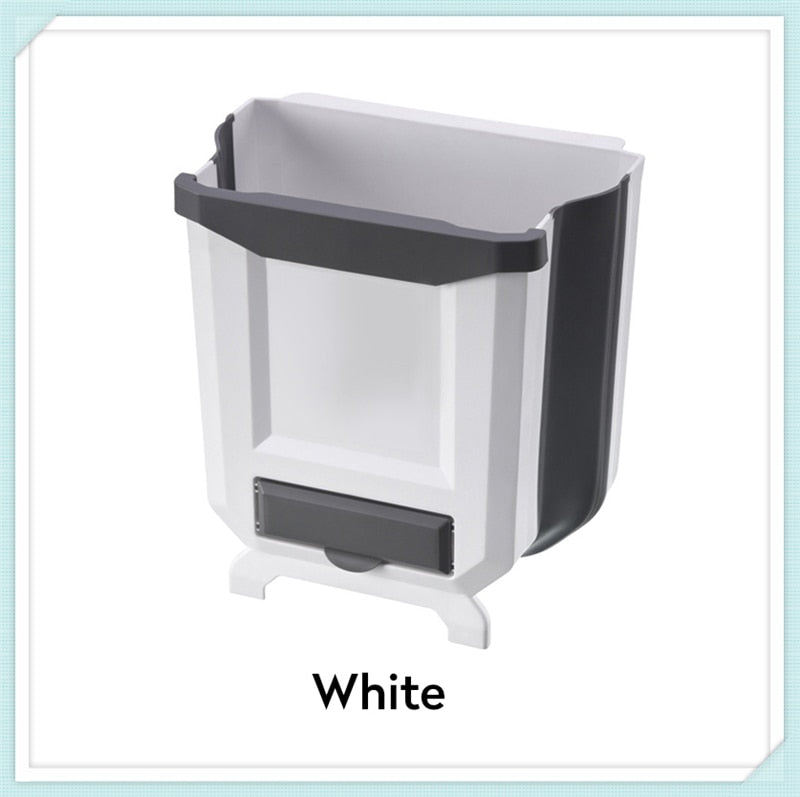 Folding Wall Garbage Bin for Kitchen, Bedroom, Car and Bathroom