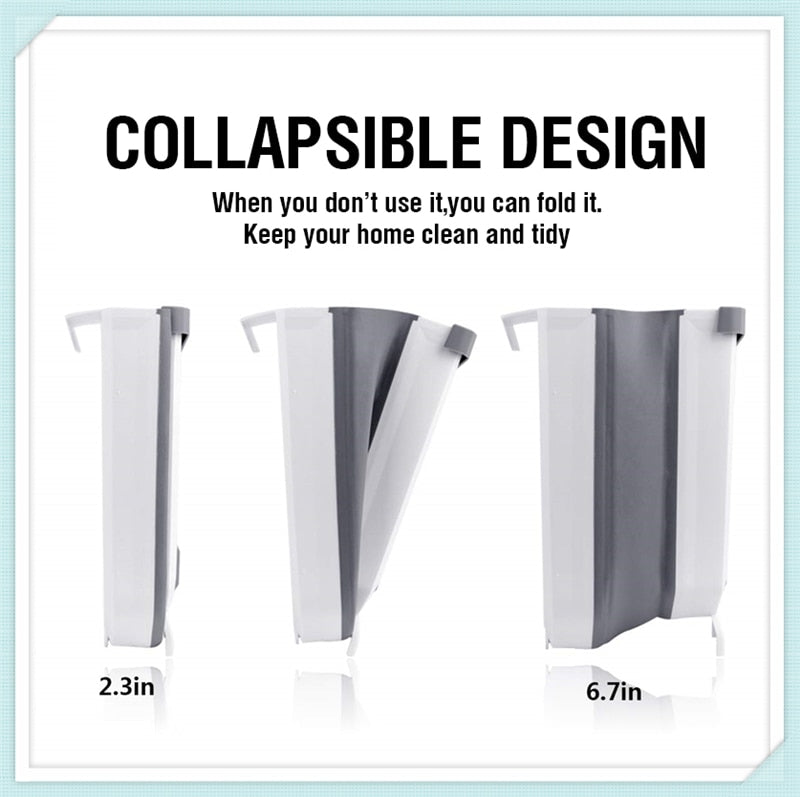 Folding Wall Garbage Bin for Kitchen, Bedroom, Car and Bathroom