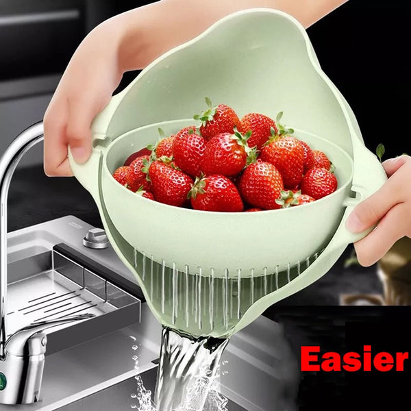 Kitchen Hanging Basket Strainer for Rice, Vegetables & fruits