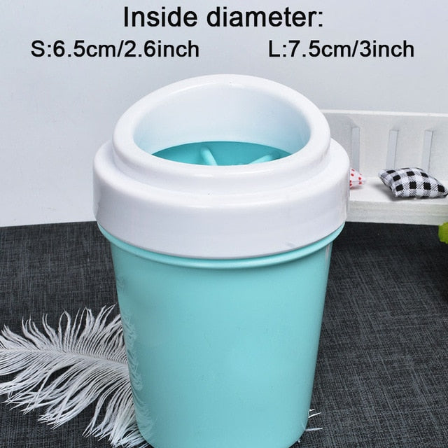 Dog paw cleaner cup