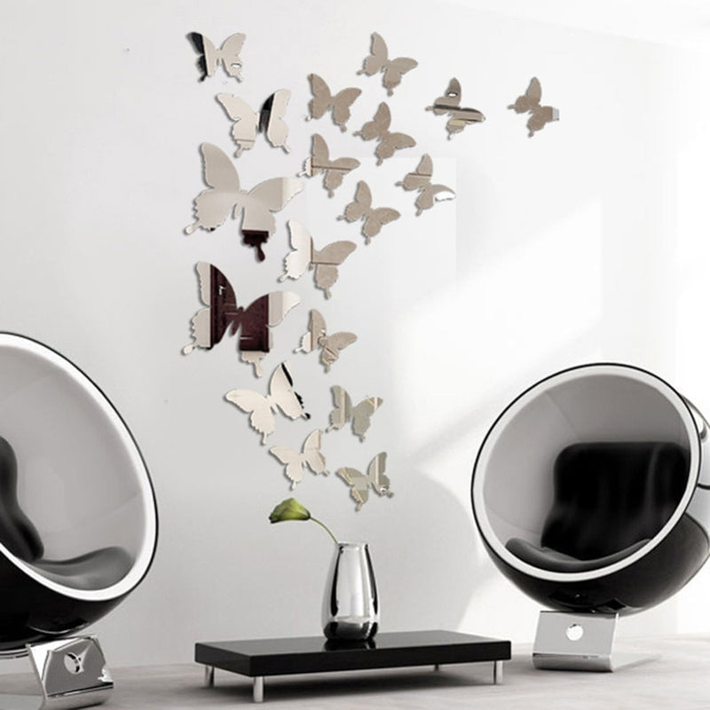 Butterfly Mirror Wall Sticker