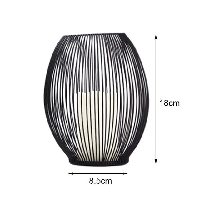 Hollow iron Candle Holder
