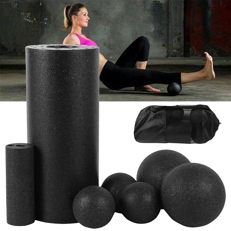 Ball Foam Roller Set for Back Pain