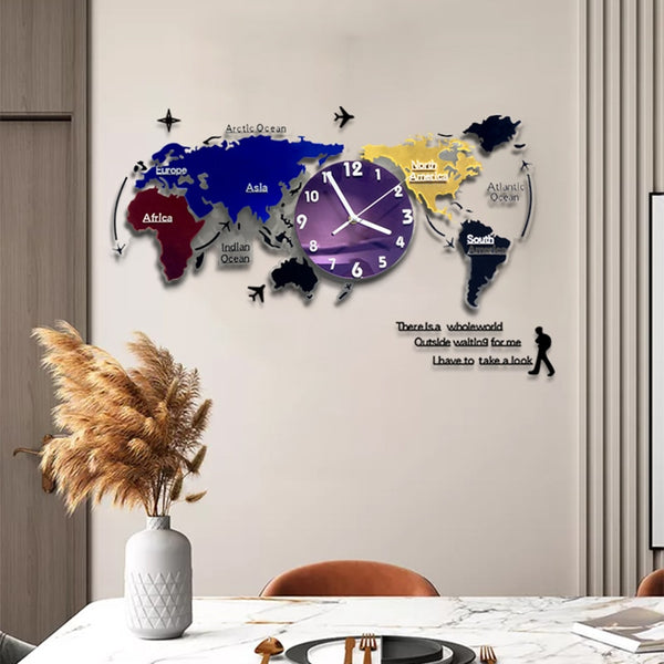 Large Decorative Wall Clock Sticker