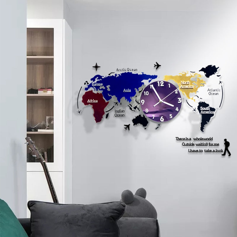 Large Decorative Wall Clock Sticker